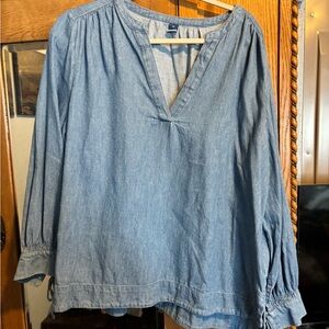 Blue Denim Women's Top